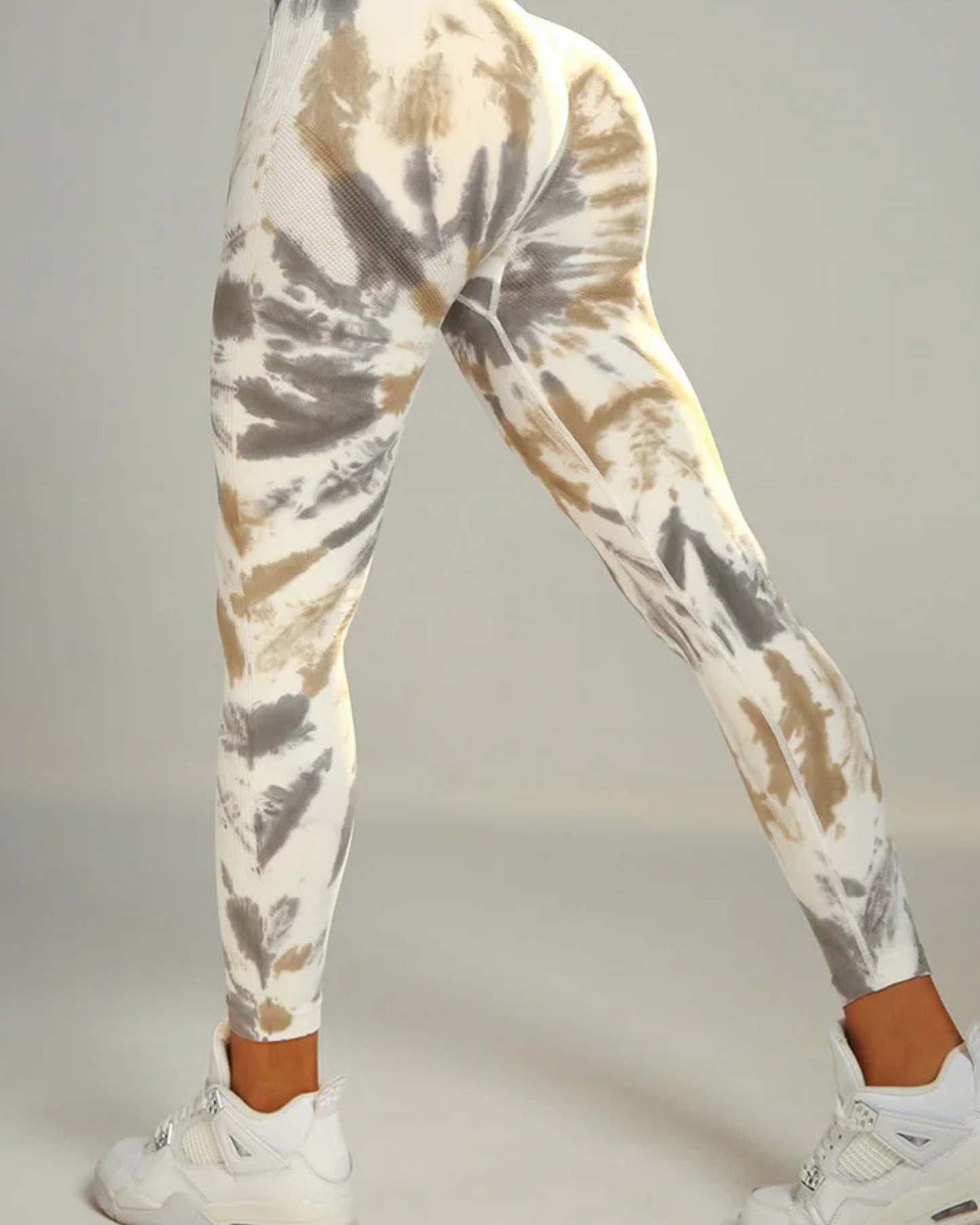 Dopasowane legginsy Tie Dye z wysokim stanem