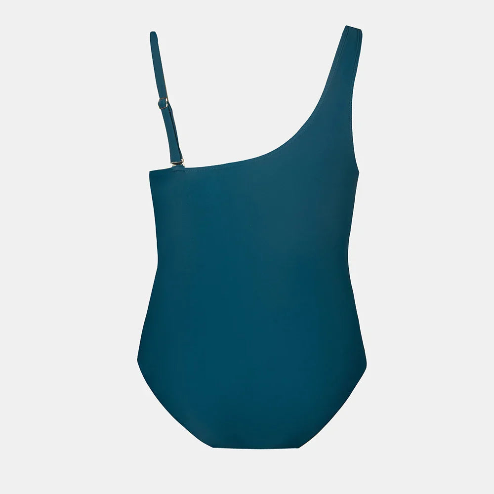 Strój kąpielowy plus size z asymetrycznym krojem
