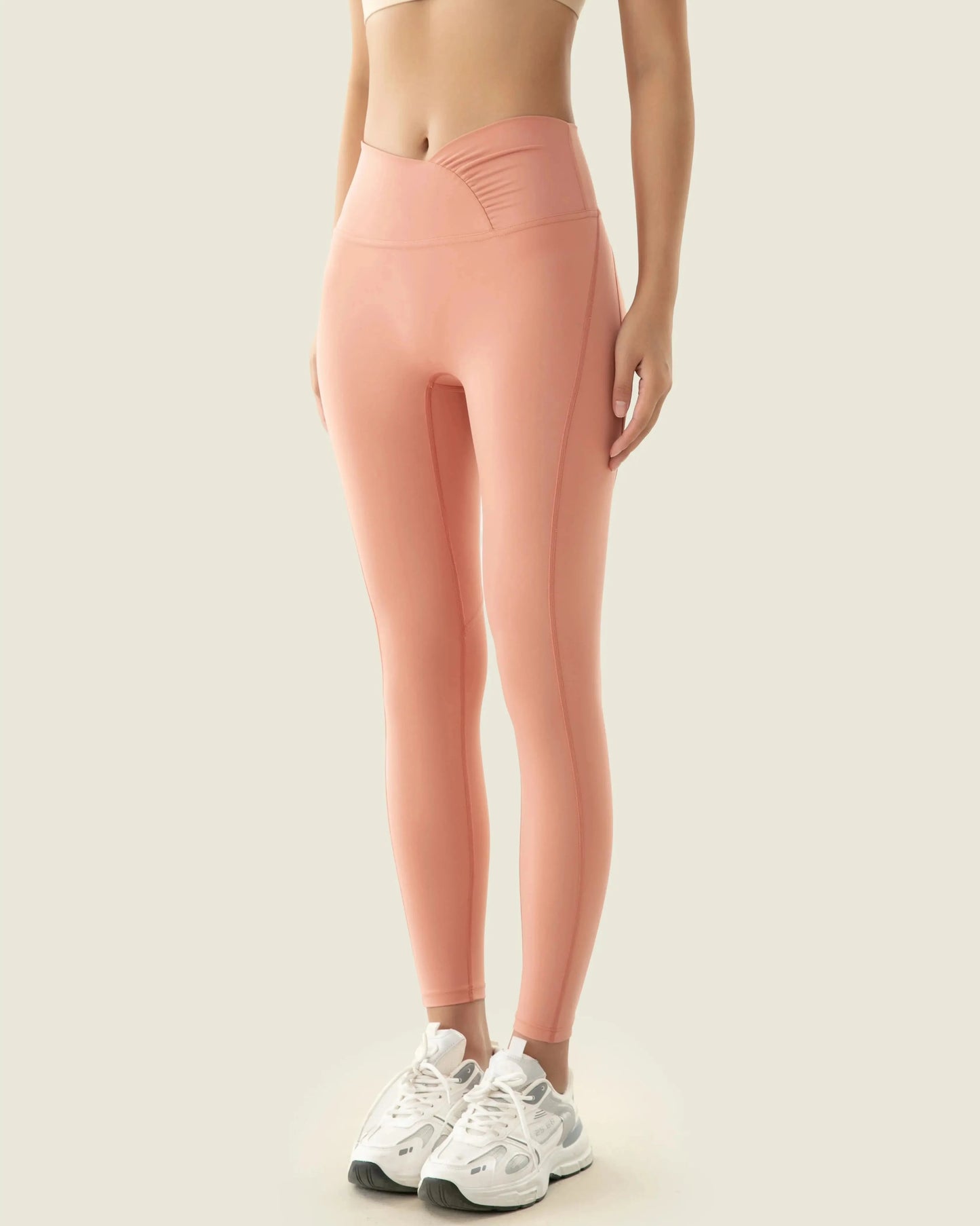 Dopasowane legginsy z wysokim stanem