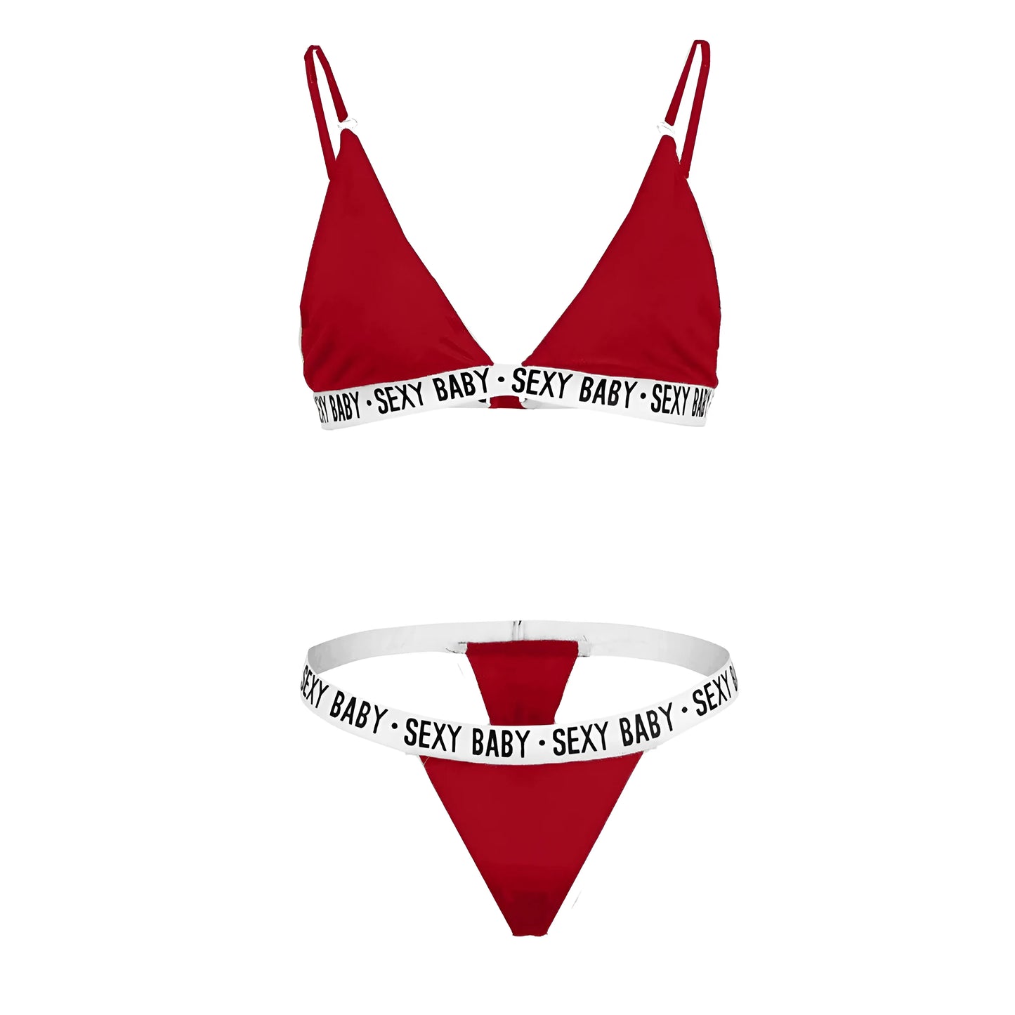 Komplet bielizny z napisami SEXY BABY