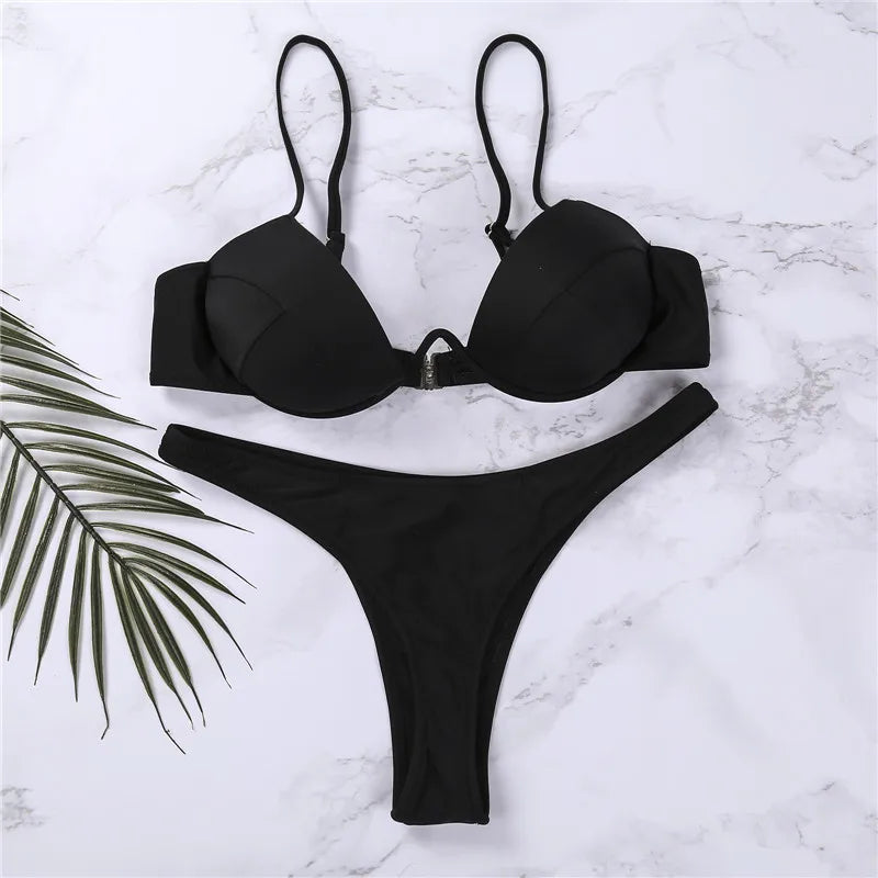 Bikini push-up z regulowanymi ramiączkami