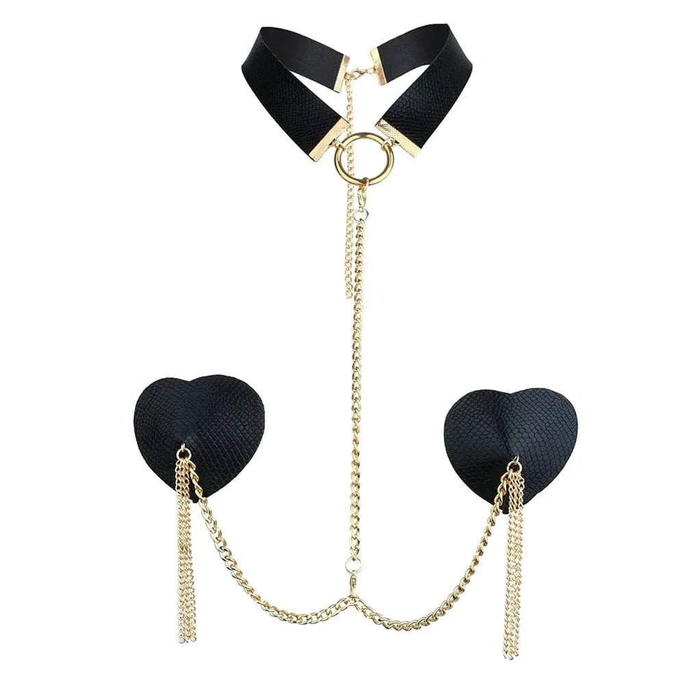 Choker z motywem serca