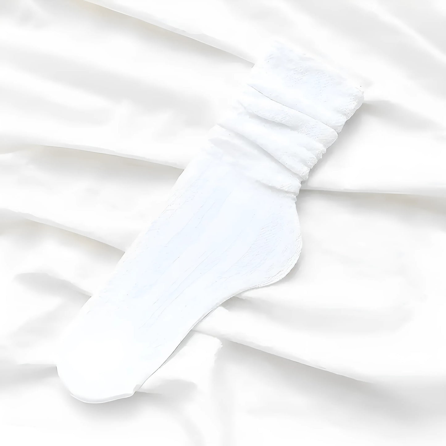 Biały Koronkowe skarpetki