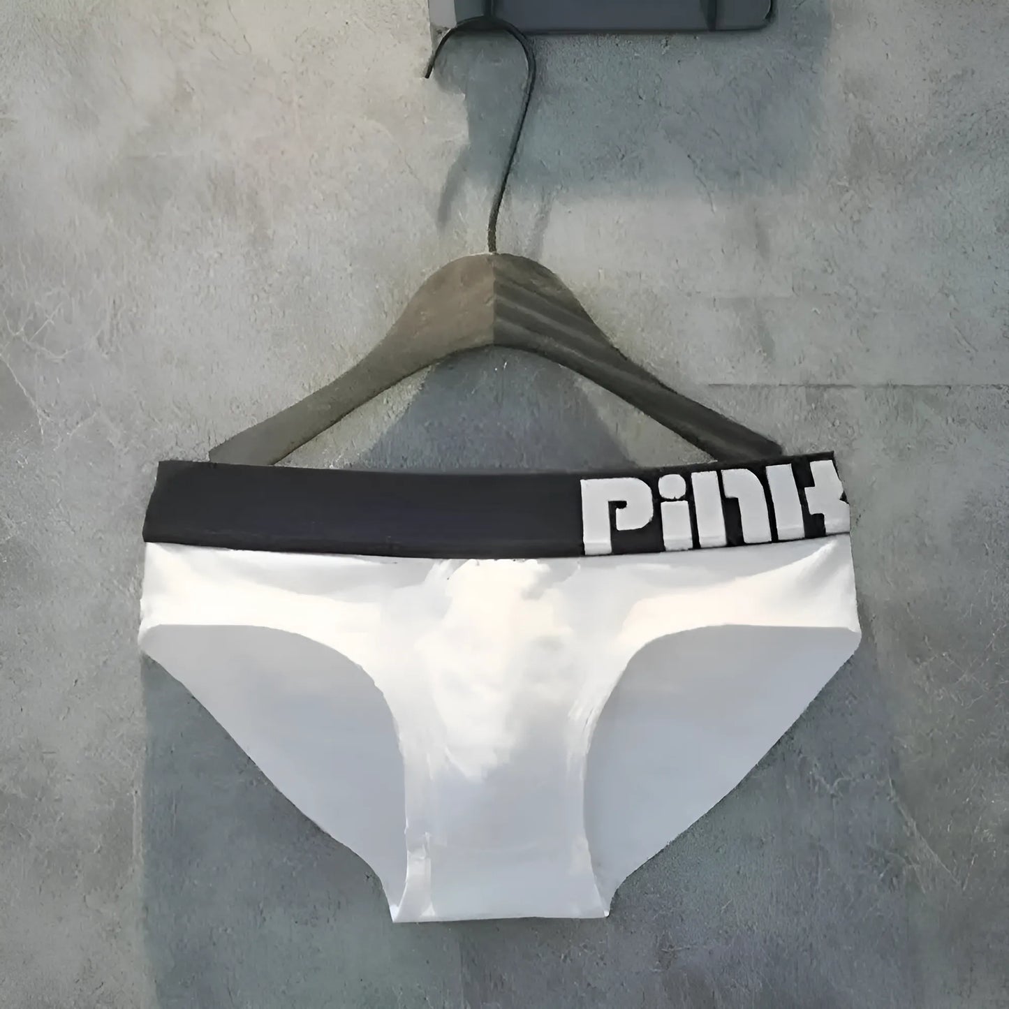 Biały Slipy męskie Pink Hero