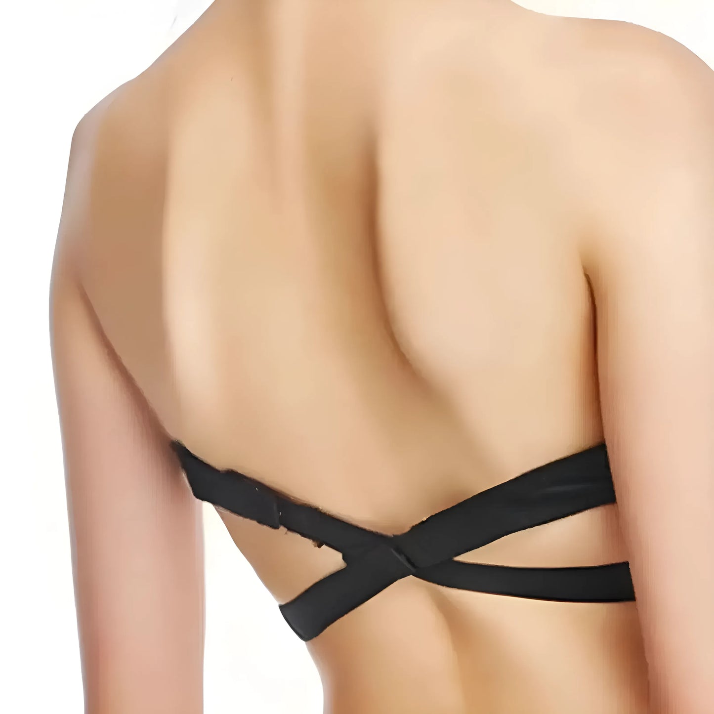 Biustonosz push-up z obniżonym zapięciem