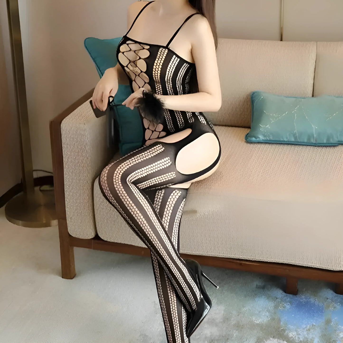 Bodystocking na ramiączkach