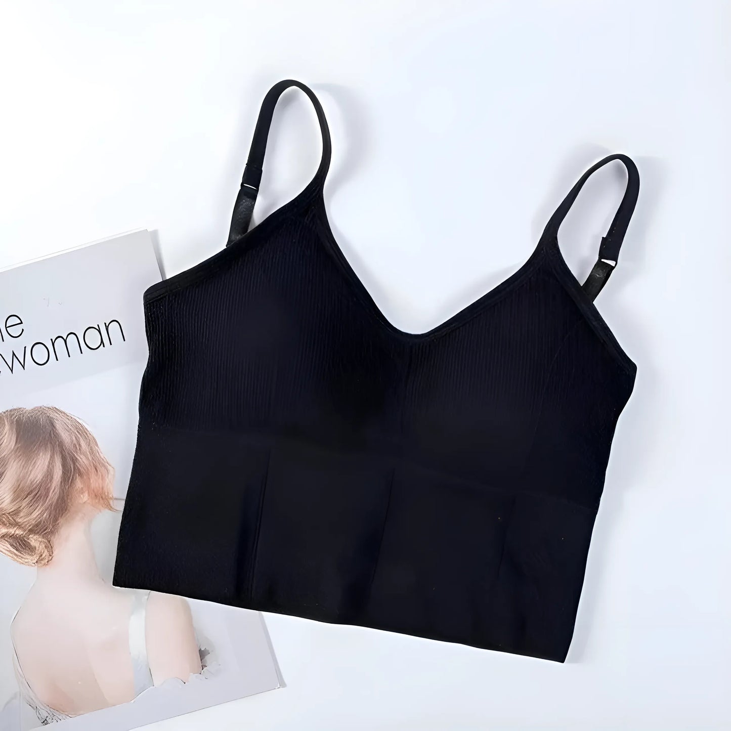Czarny Biustonosz bralette w formie topu