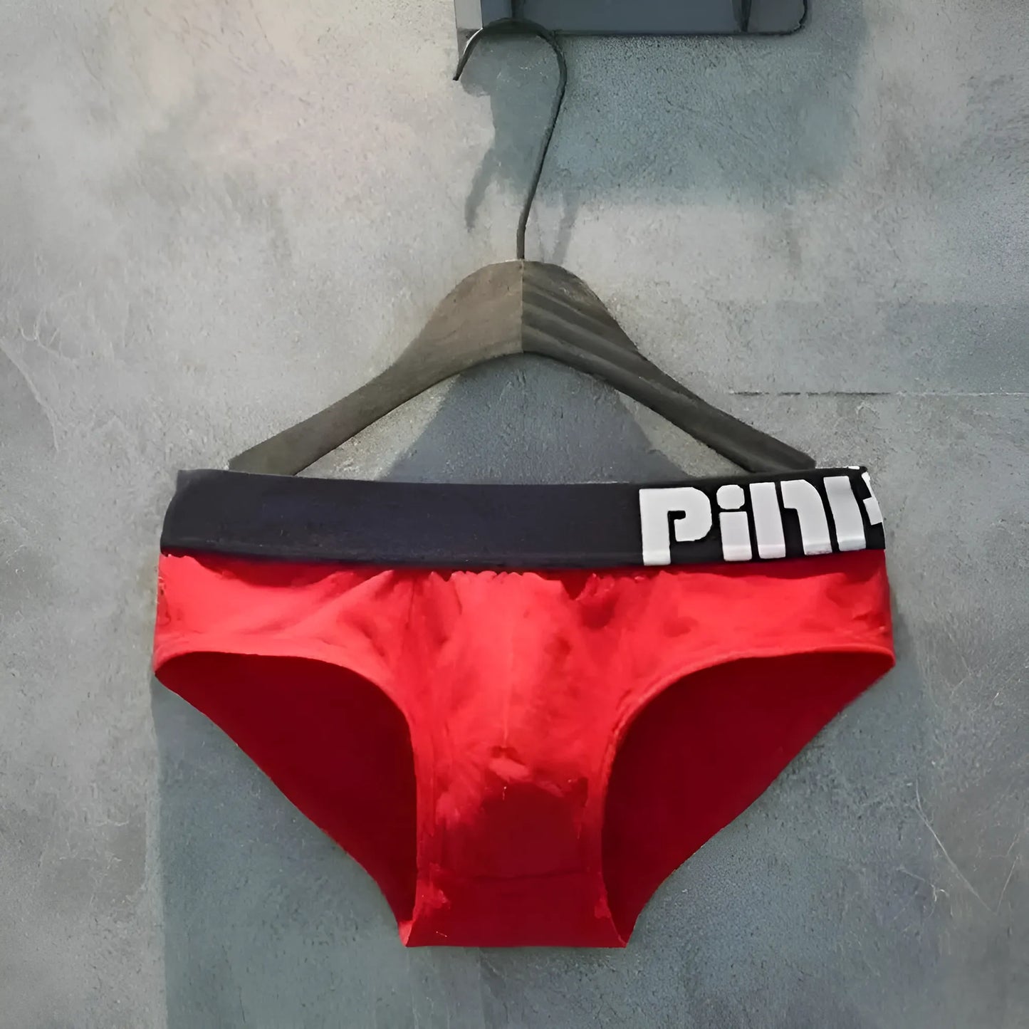 Czerwony Slipy męskie Pink Hero