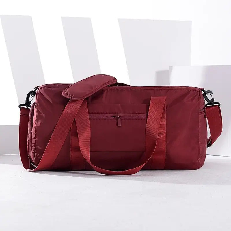Jednokolorowa klasyczna torba sportowa - Czerwony / Uniwersalny