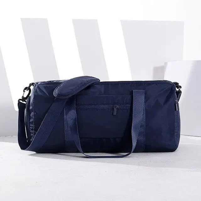 Jednokolorowa klasyczna torba sportowa - Niebieski / Uniwersalny