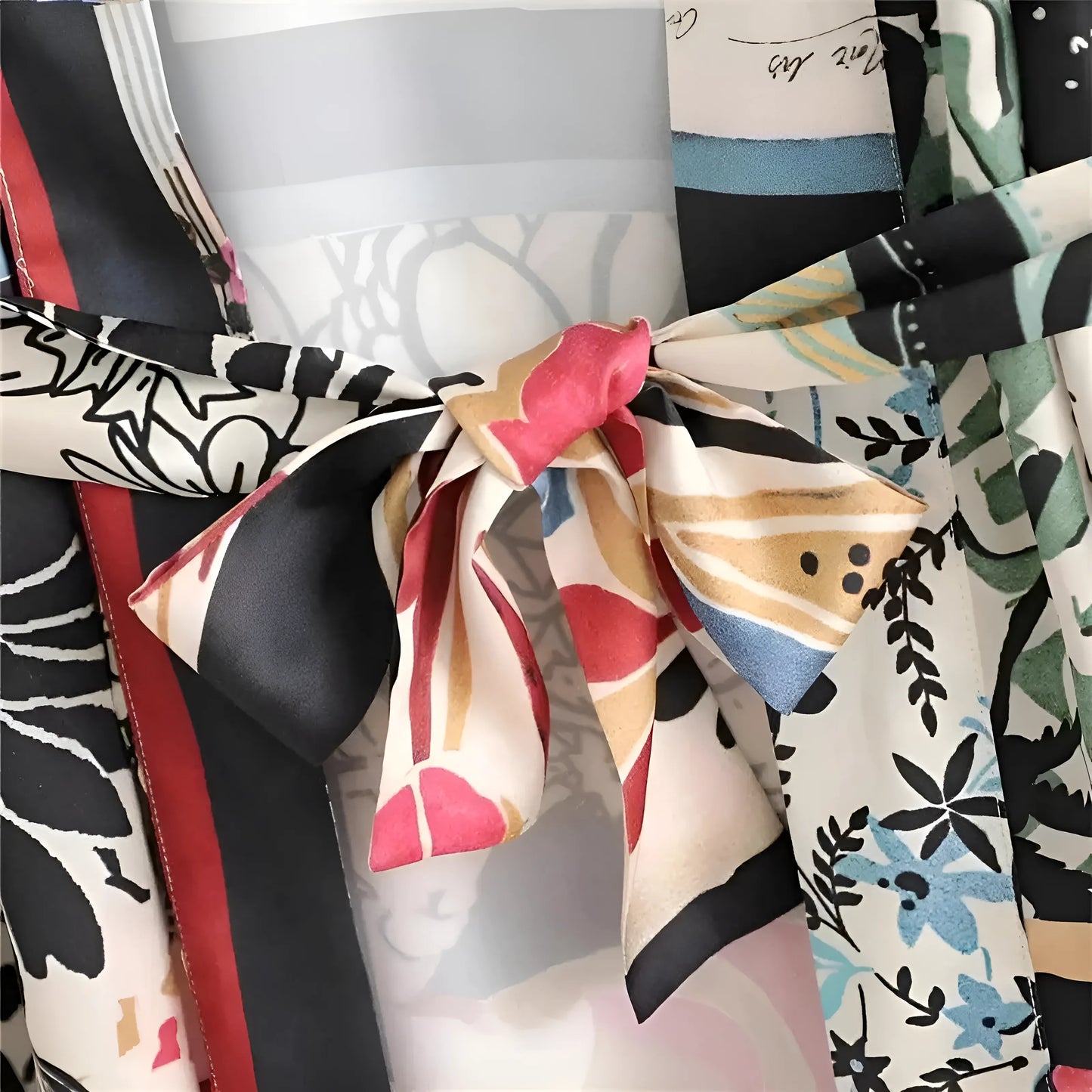 Kolorowe kimono plażowe