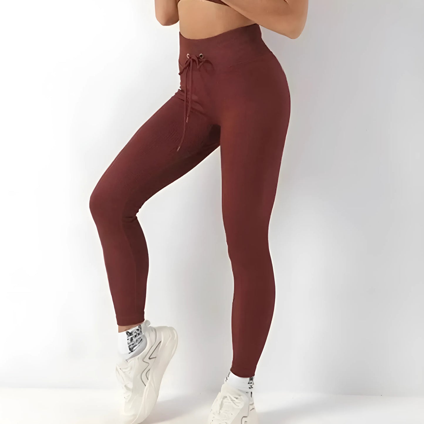 Legginsy sportowe w prążki
