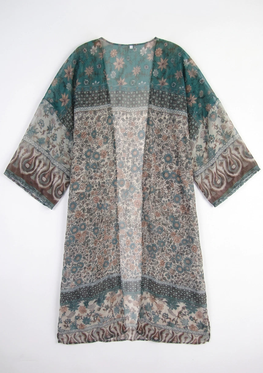 Kimono plażowe we wzory