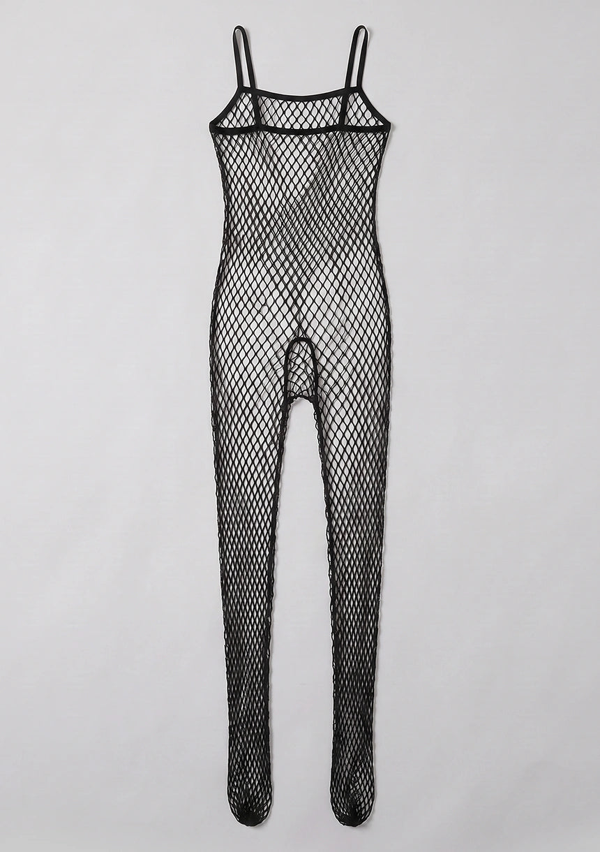 Kabaretkowe bodystocking na ramiączkach