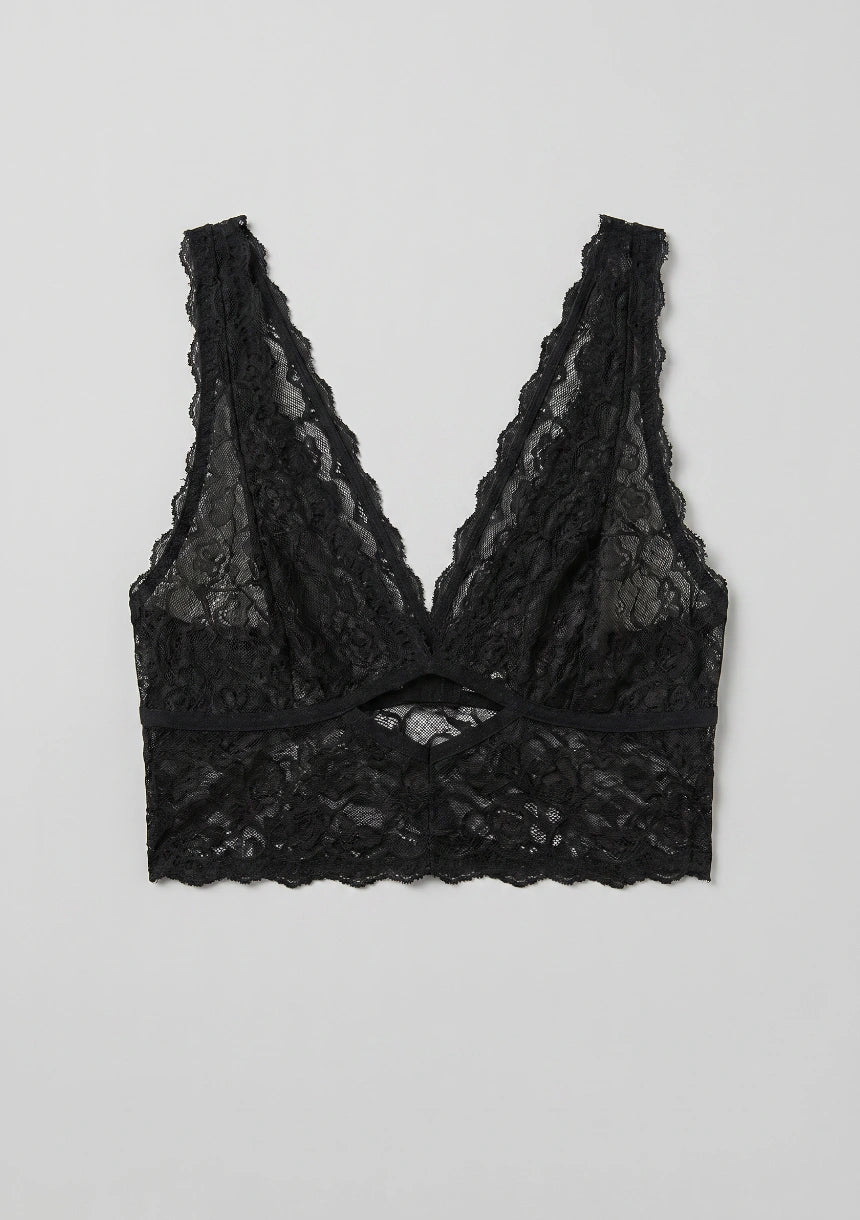 Trójkątny biustonosz koronkowy bralette