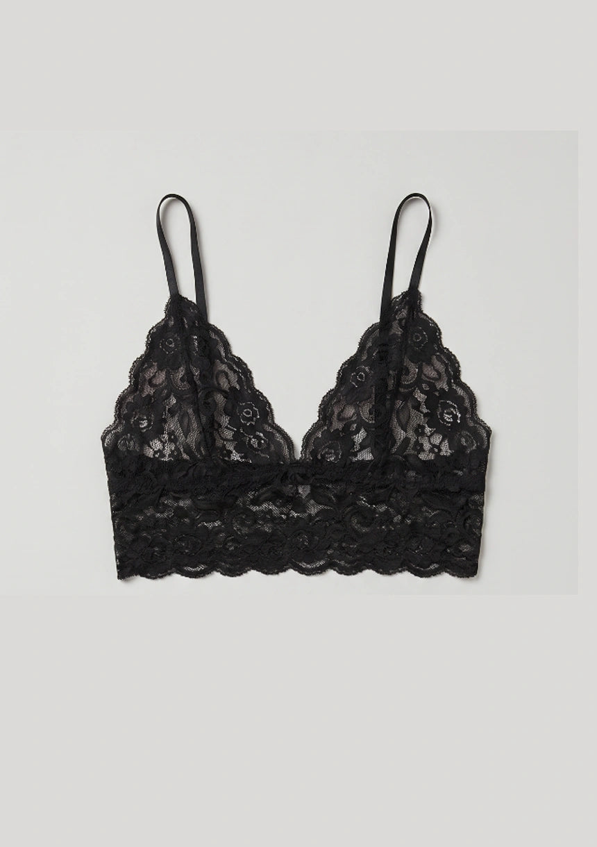 Biustonosz koronkowy bralette z niskim dołem