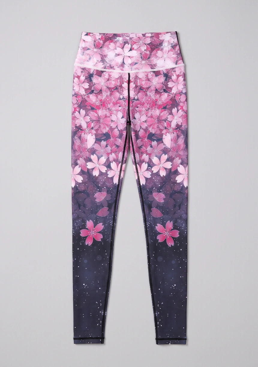 Legginsy sportowe w kwiaty