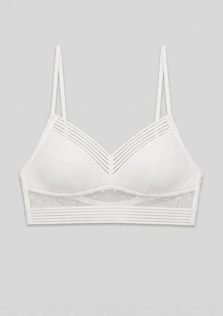 Biustonosz bralette z obniżonym zapięciem