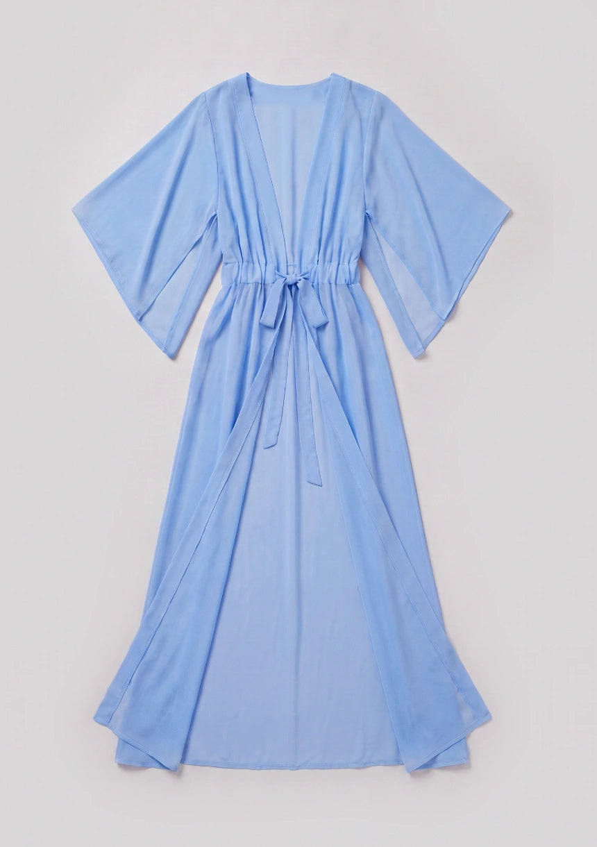 Długie kimono plażowe