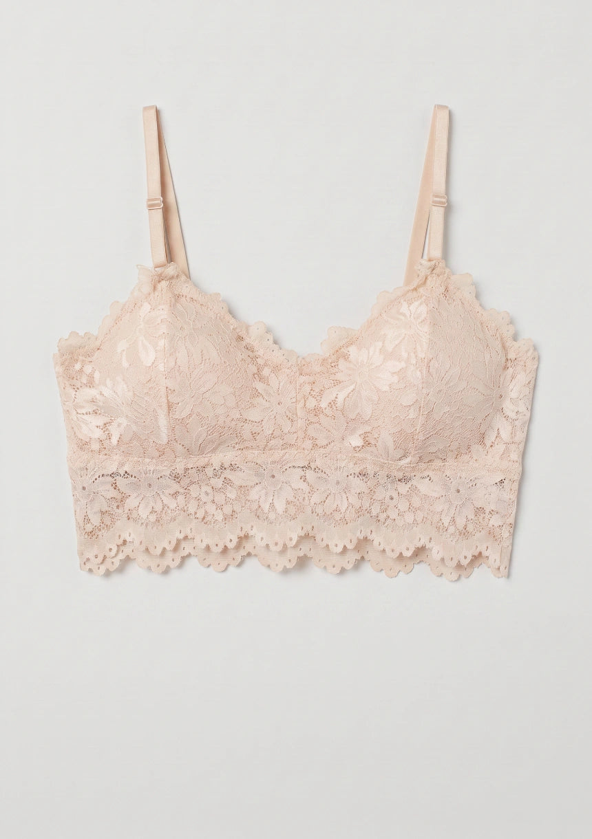 Biustonosz koronkowy bralette w formie topu