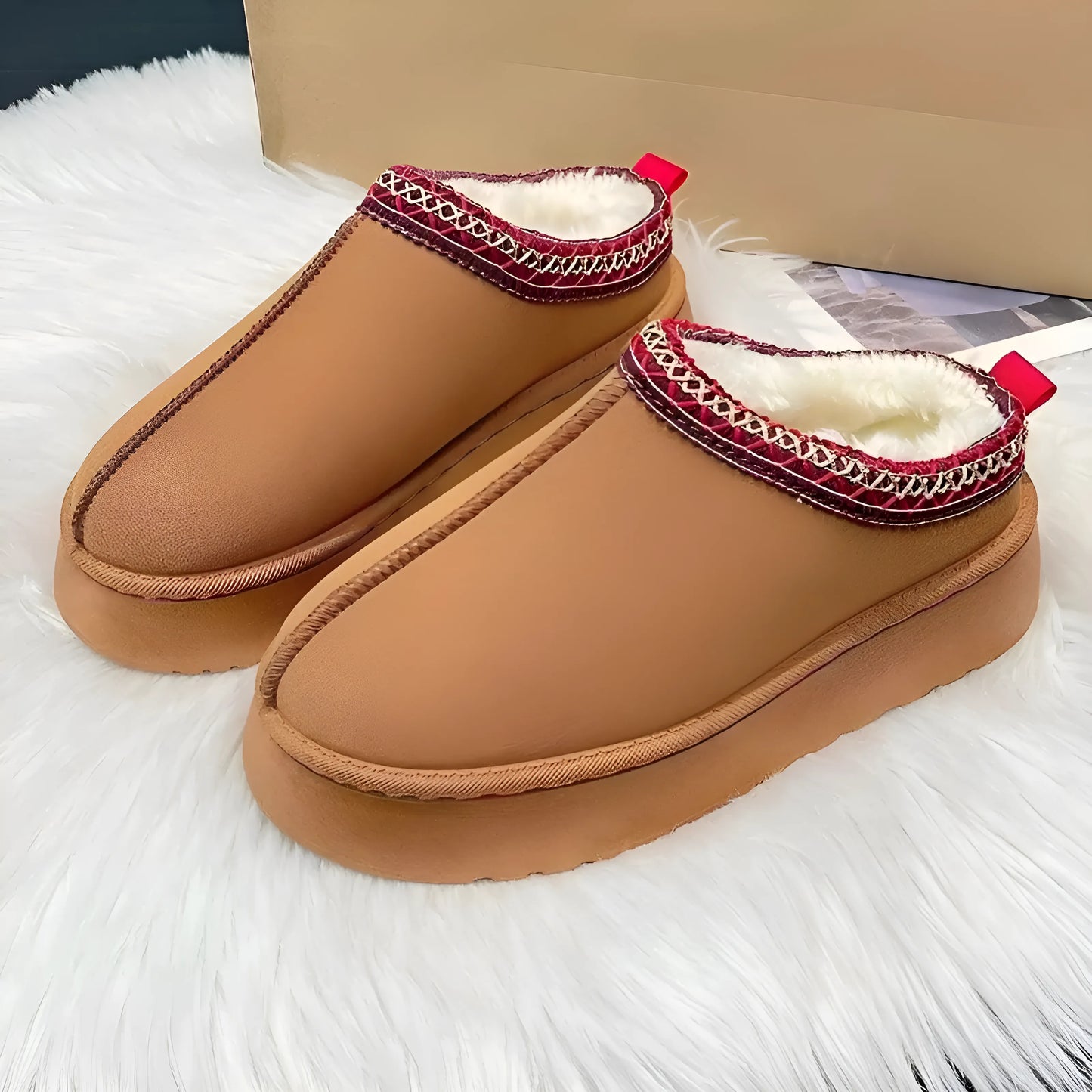 Ocieplane kapcie domowe