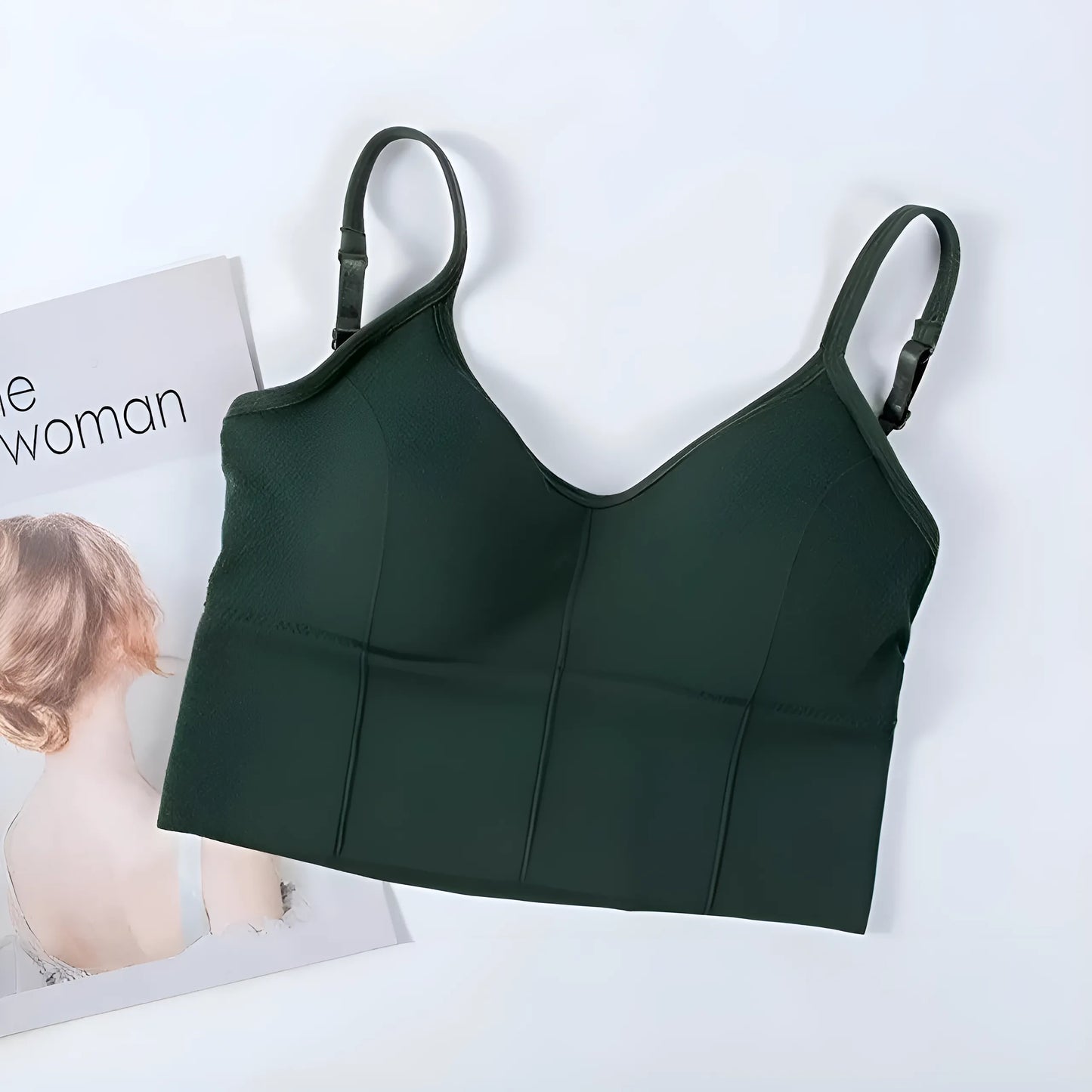 Zielony Biustonosz bralette w formie topu