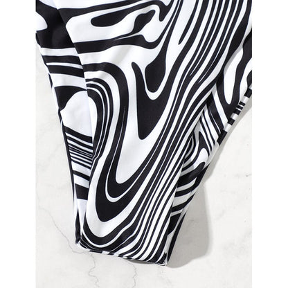 Bikini dwuczęściowe z podwójnym paskiem