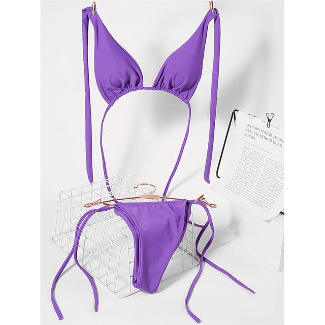 Bikini dwuczęściowe z wiązaniem