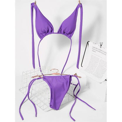 Bikini dwuczęściowe z wiązaniem