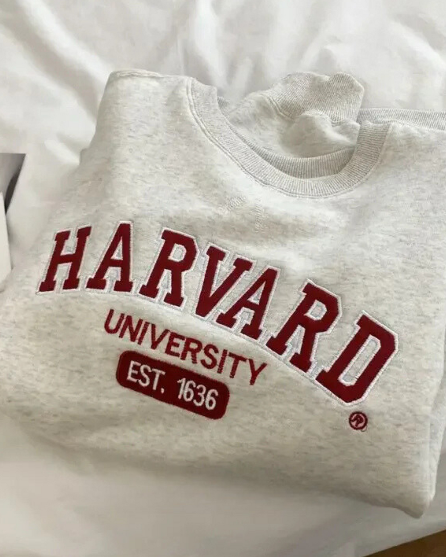 Bluza oversize crewneck Harvard University