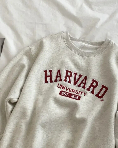 Bluza oversize crewneck Harvard University