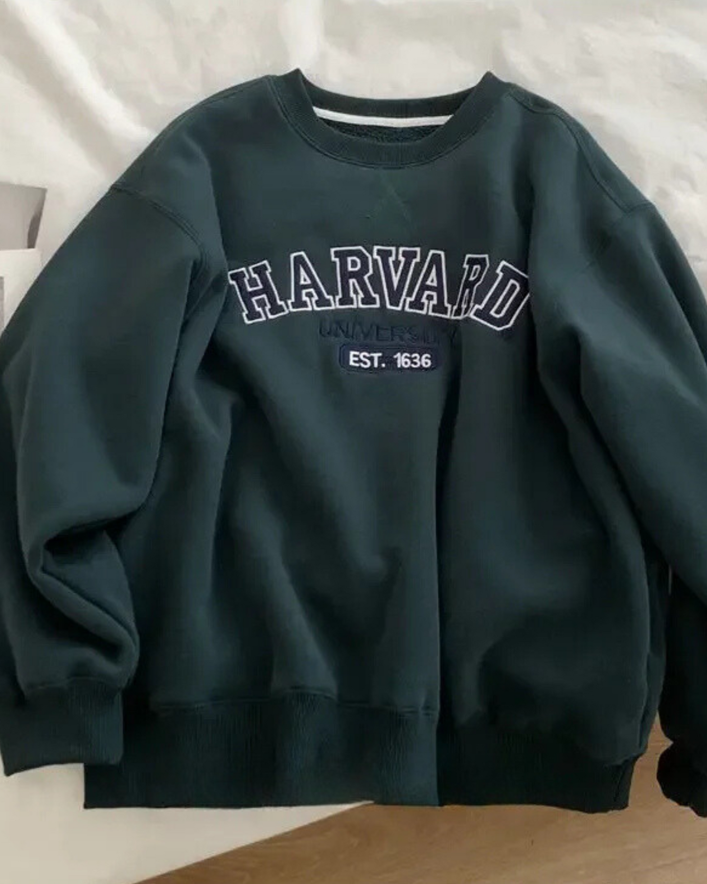 Bluza oversize crewneck Harvard University