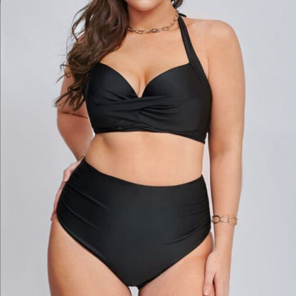 Czarne bikini plus size