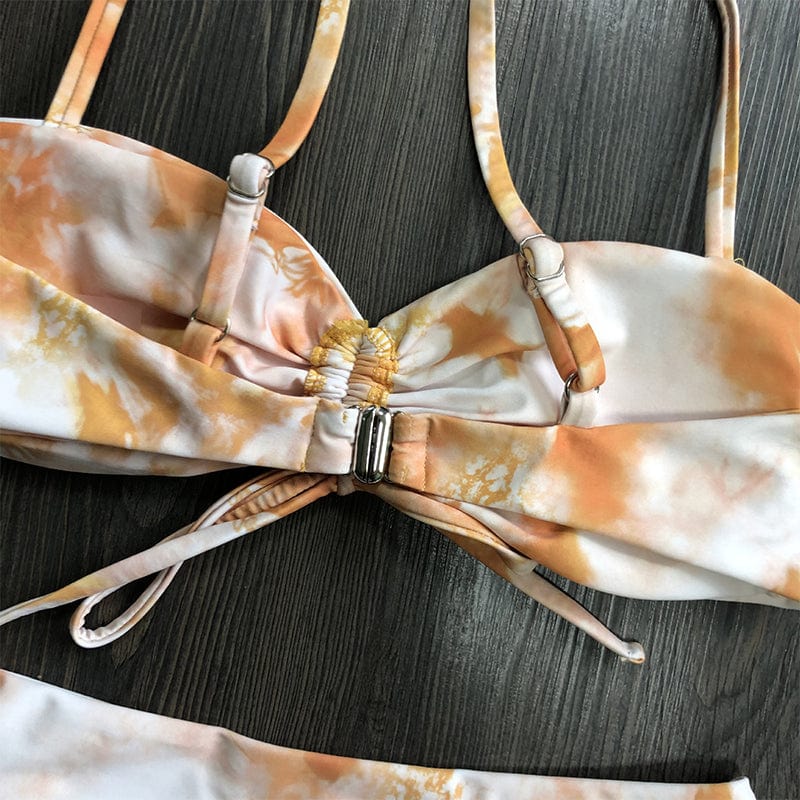 Dwuczęściowy strój kąpielowy z regulowanymi ramiączkami