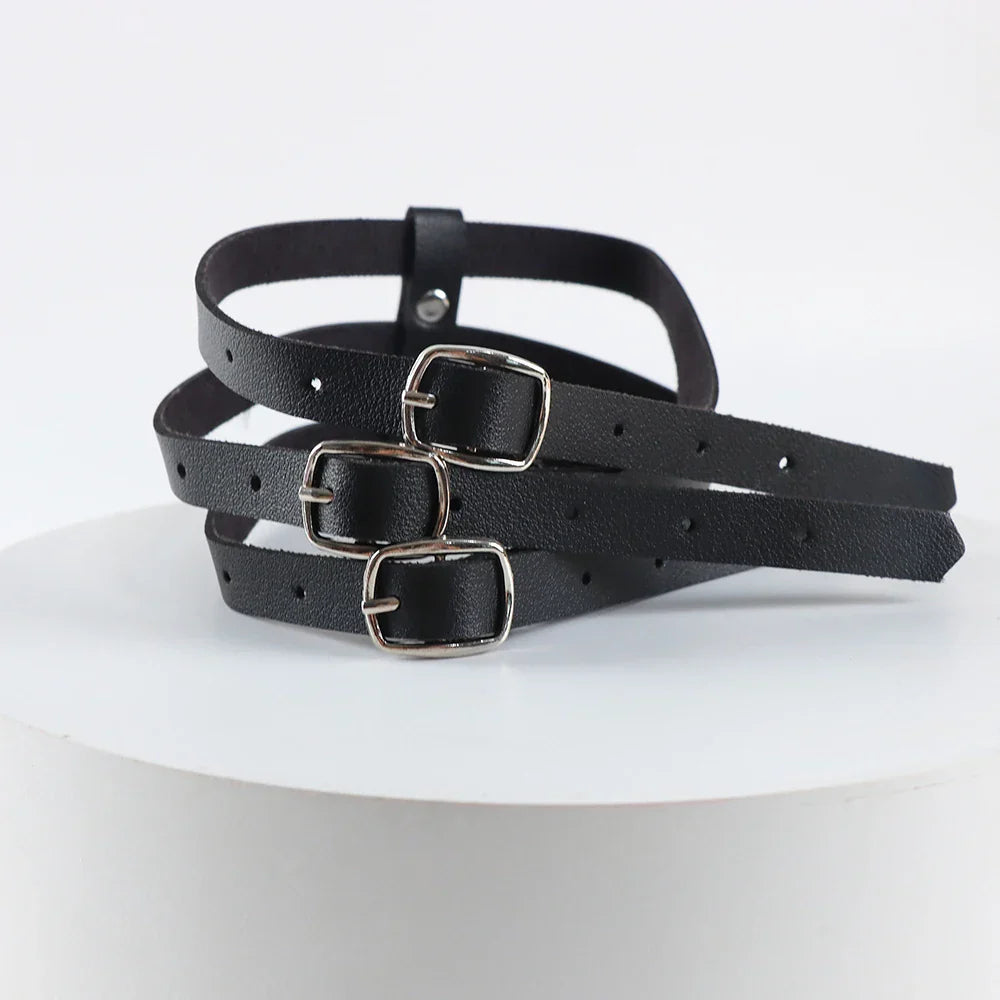 Choker harness z regulowanymi paskami