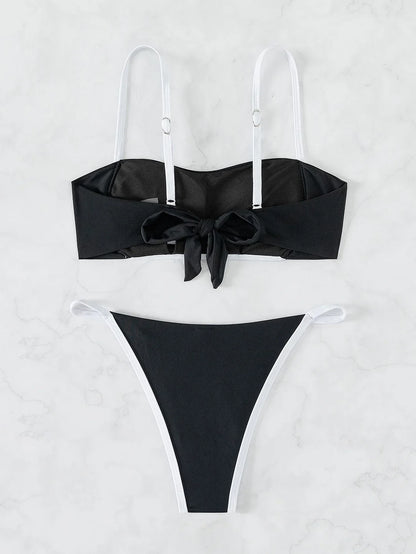 Bikini z wiązaniem na plecach