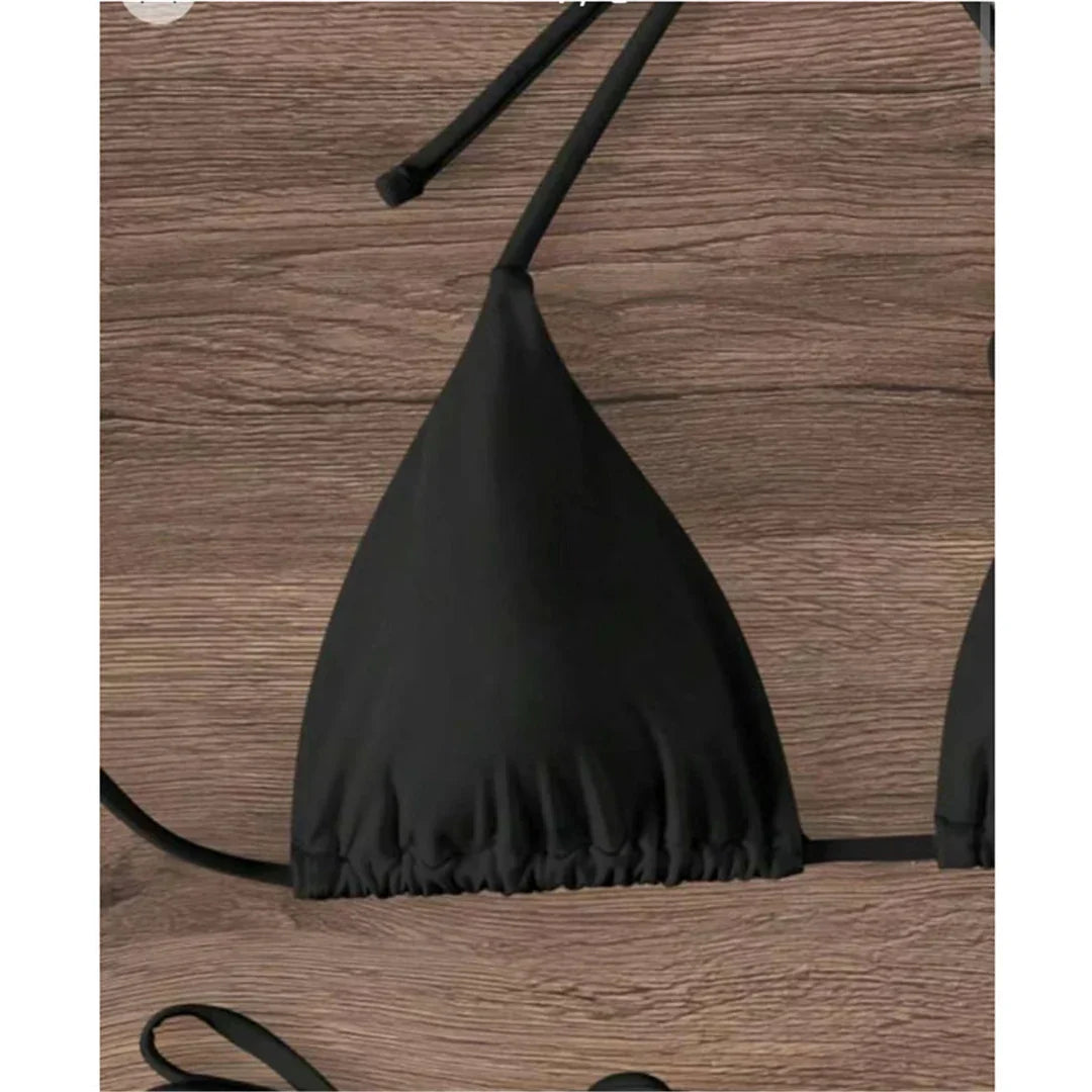 Dwuczęściowy strój kąpielowy z wiązanym bikini
