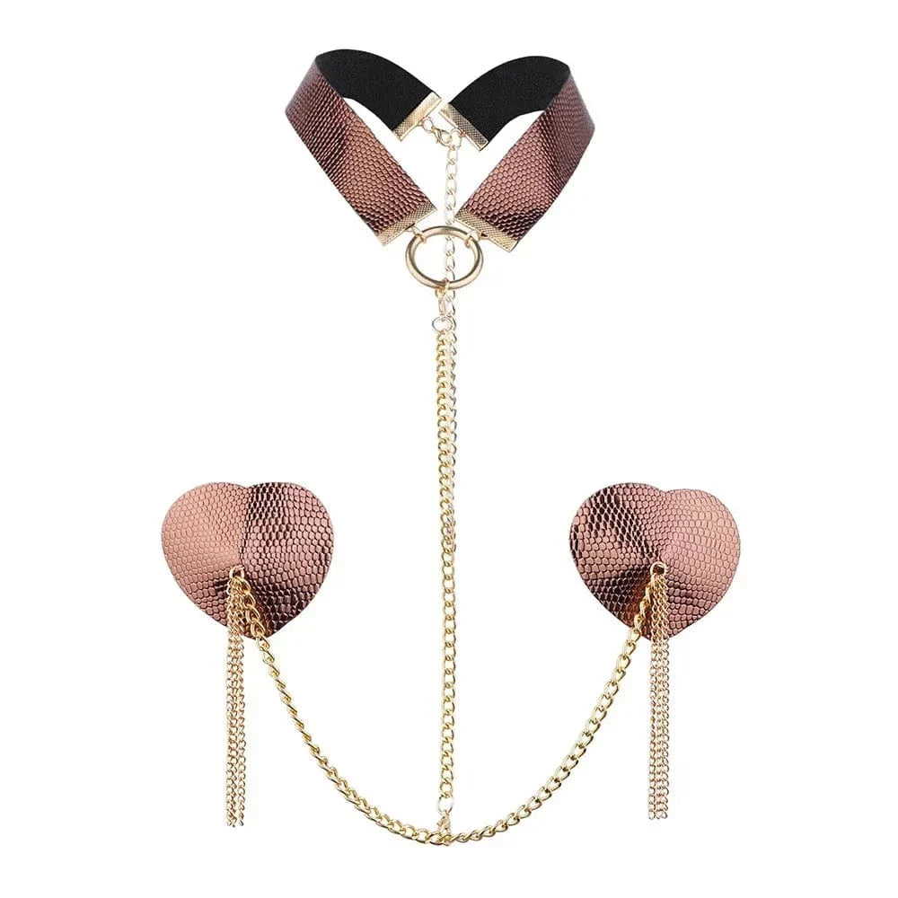Choker z motywem serca