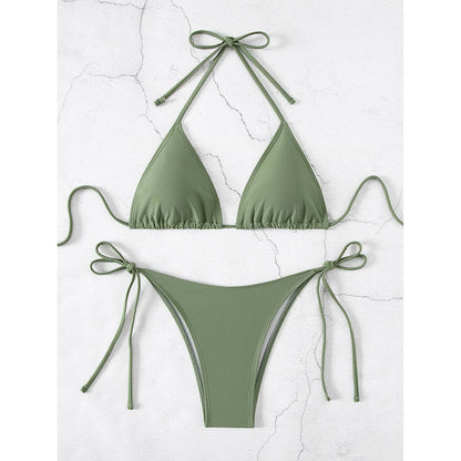 Bikini z regulowanymi trójkątnymi miseczkami