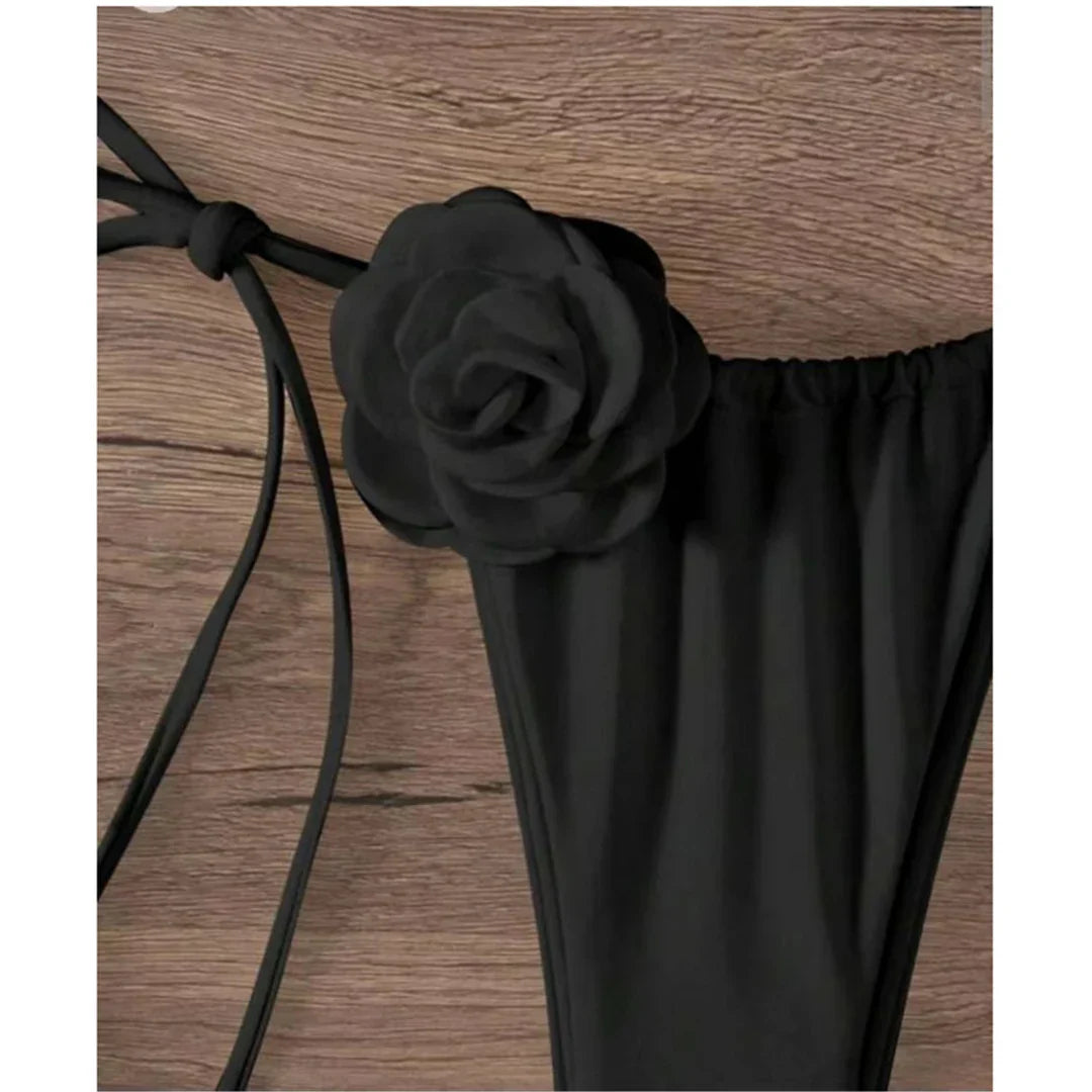 Dwuczęściowy strój kąpielowy z wiązanym bikini