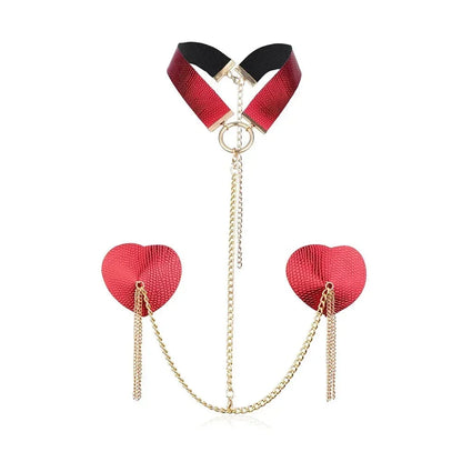 Choker z motywem serca