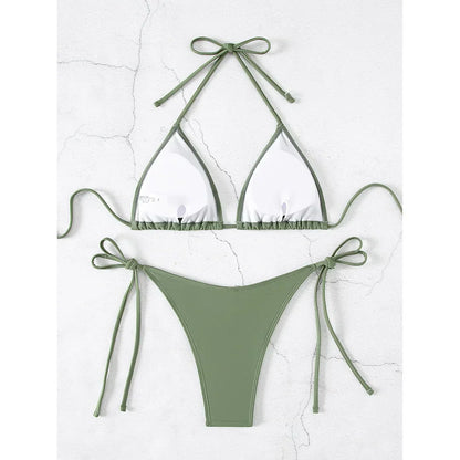 Bikini z regulowanymi trójkątnymi miseczkami