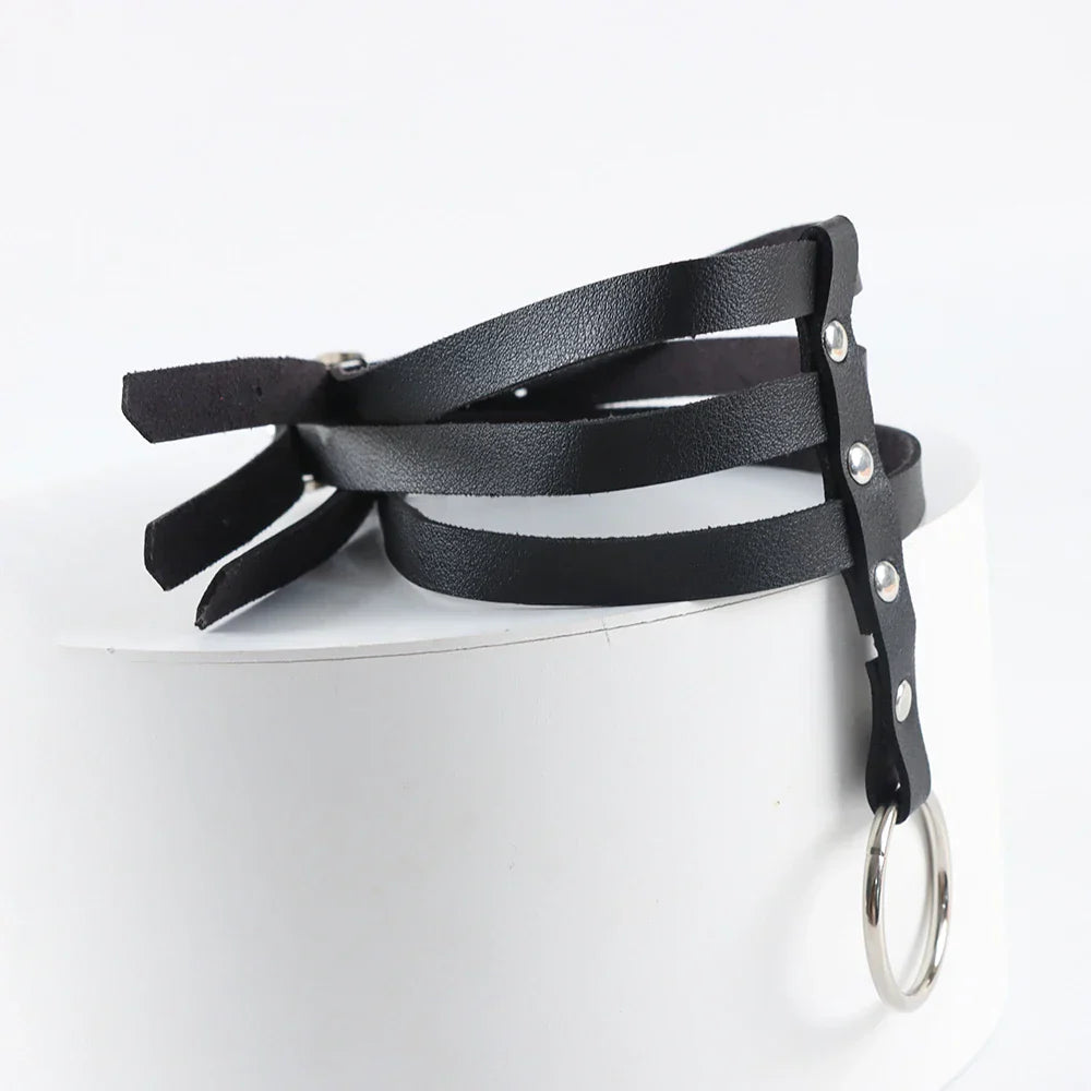 Choker harness z regulowanymi paskami