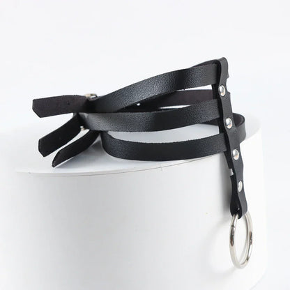 Choker harness z regulowanymi paskami