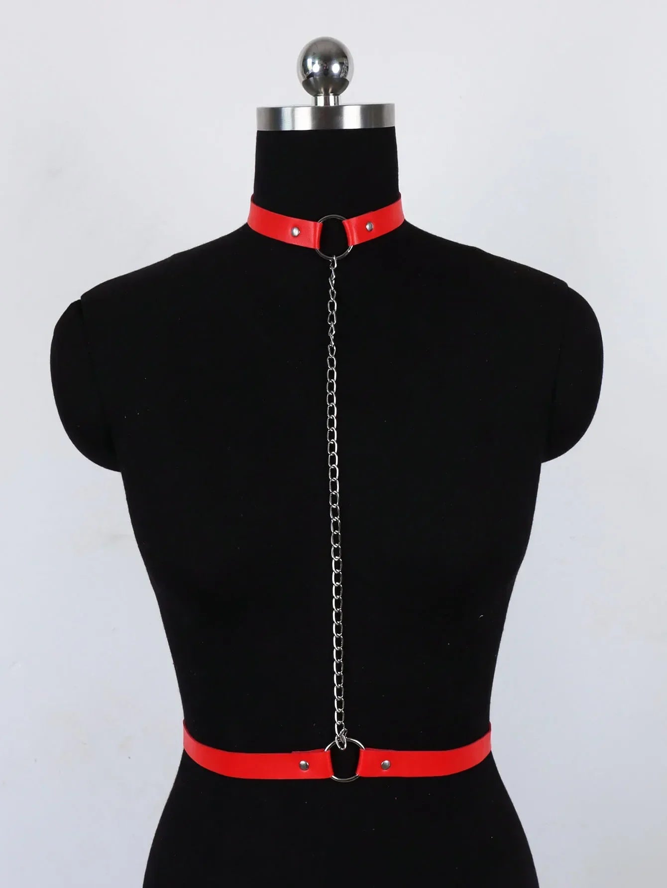 Harness na biust z chokerem