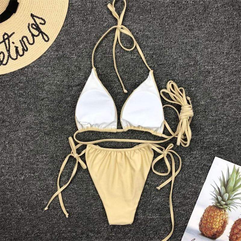 Bikini ze sznurkami w nowoczesnym stylu