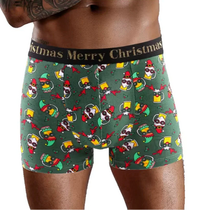 Trójpak bokserek męskich z motywem świątecznym