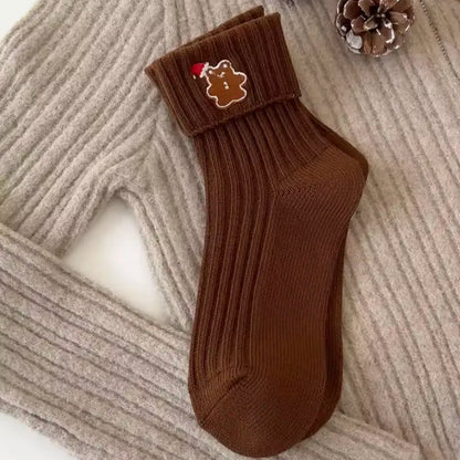 Świąteczne skarpetki z haftem