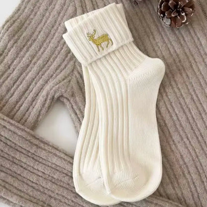 Świąteczne skarpetki z haftem