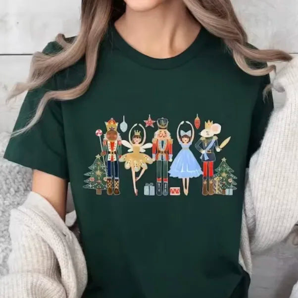 Koszulka damska ze świątecznym nadrukiem